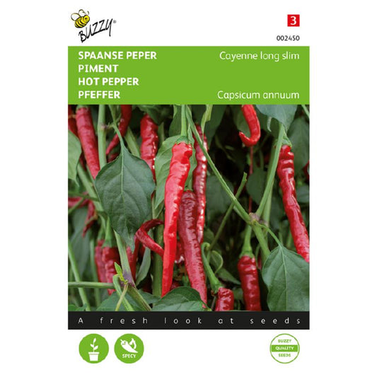 Spanish Pepper Cayenne long slim 002450