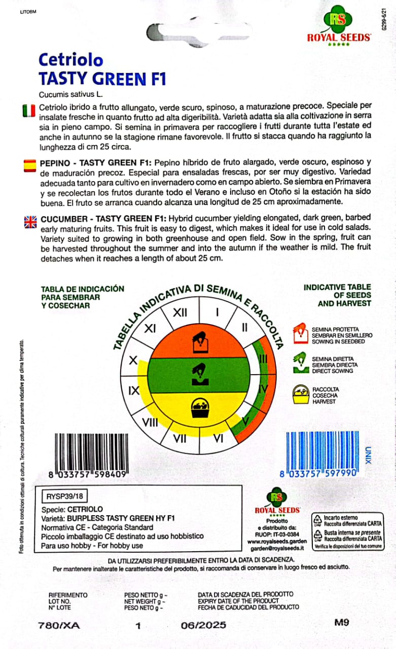 Royal Cucumber Tasty Green F1