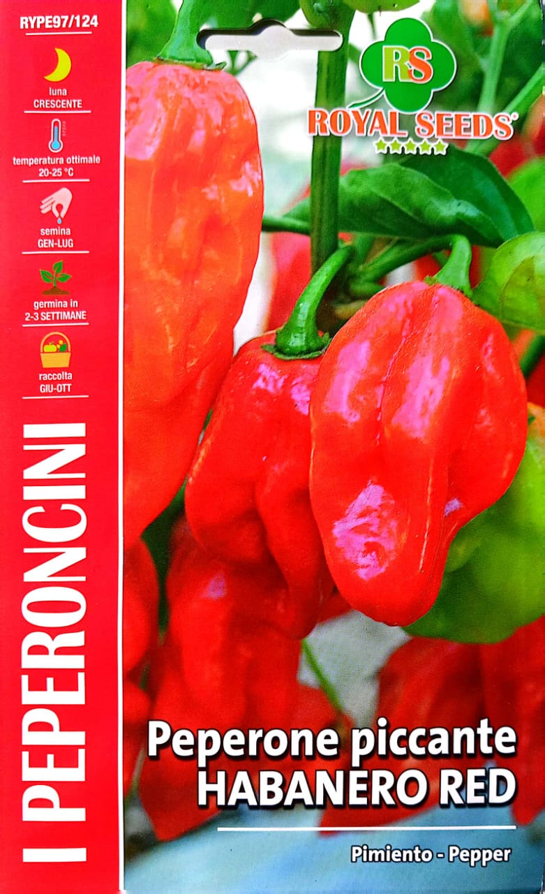 Royal Pepper Peperone Piccante Habanero Red 97/124